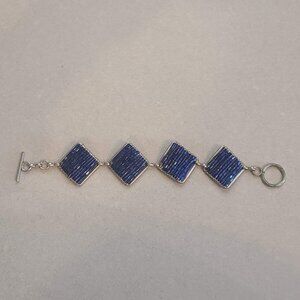 Handmade Blue Beaded Bracelet